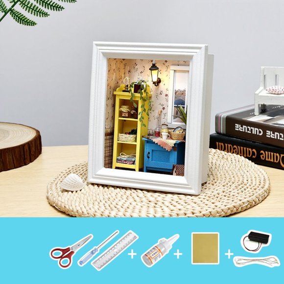 DIY Miniatures Frame Long Vacation Series - Warm Dawn Ship Fast - Picture 5 of 5